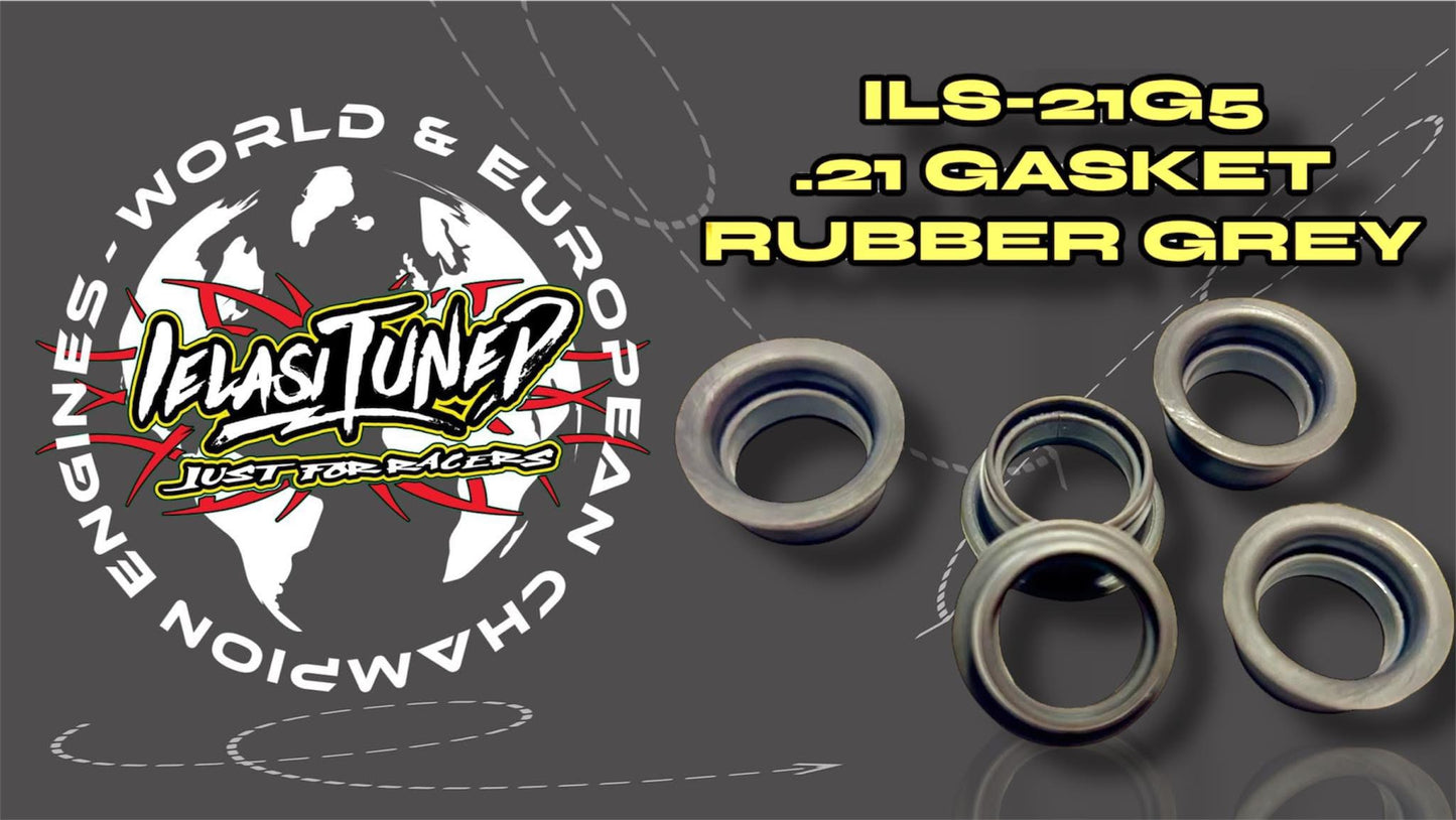 Ielasi Tuned Rubber Gasket .21 (GREY) 3.5cc (High Temp)