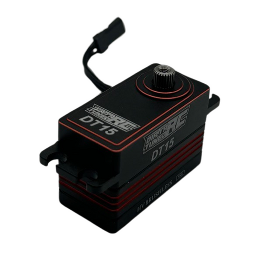 DT15 Brushless HV Low Profile Titanium & Steel Gear Digital Servo (Red) DTRC