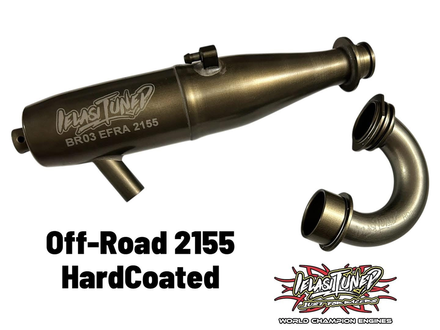 Ielasi Tuned EFRA 2155 HardCoated 1/8th Buggy Truggy Exhaust Kit Off-Road