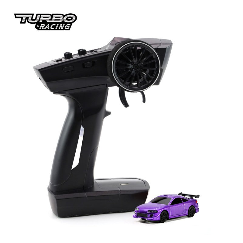 Turbo Ready to Run 1:76 Scale RC Sport Car Table Racing Remote Control Mini Model Car Mini Full Proportional RTR Kit Toys (C72)