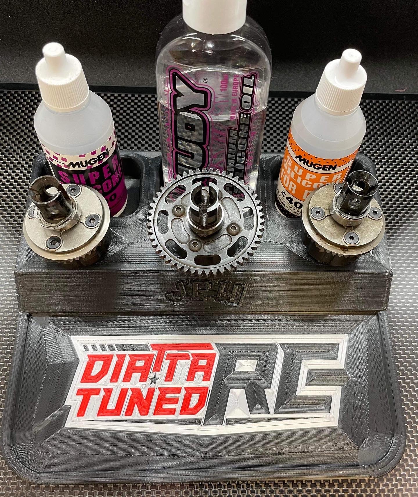 DTRC Shock/Diff Caddy 1/8th scale Black