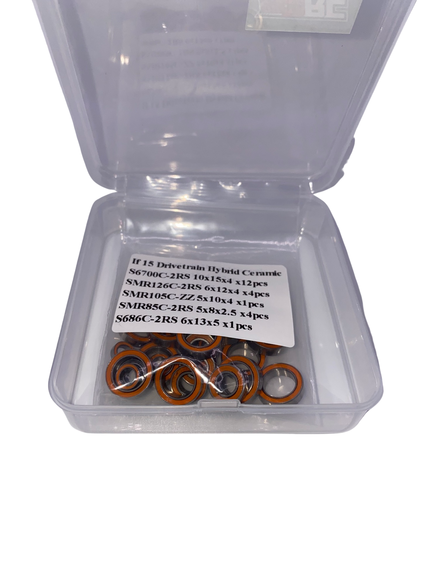 INFINITY IF15 Ceramic Sealed High Speed Bearing Set DTRC