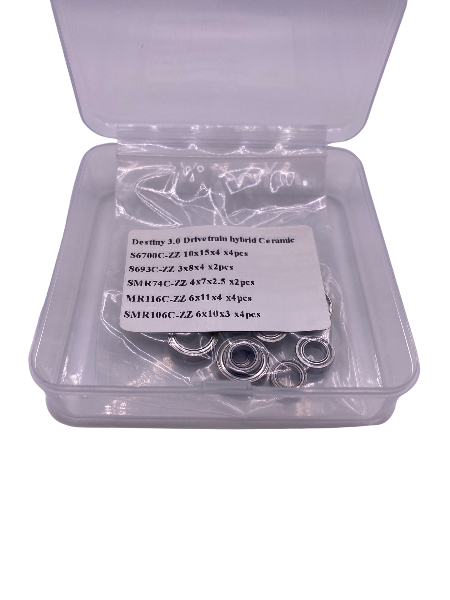 Destiny RX-10SR 3.0 Ceramic Sealed High Speed Bearing Set DTRC