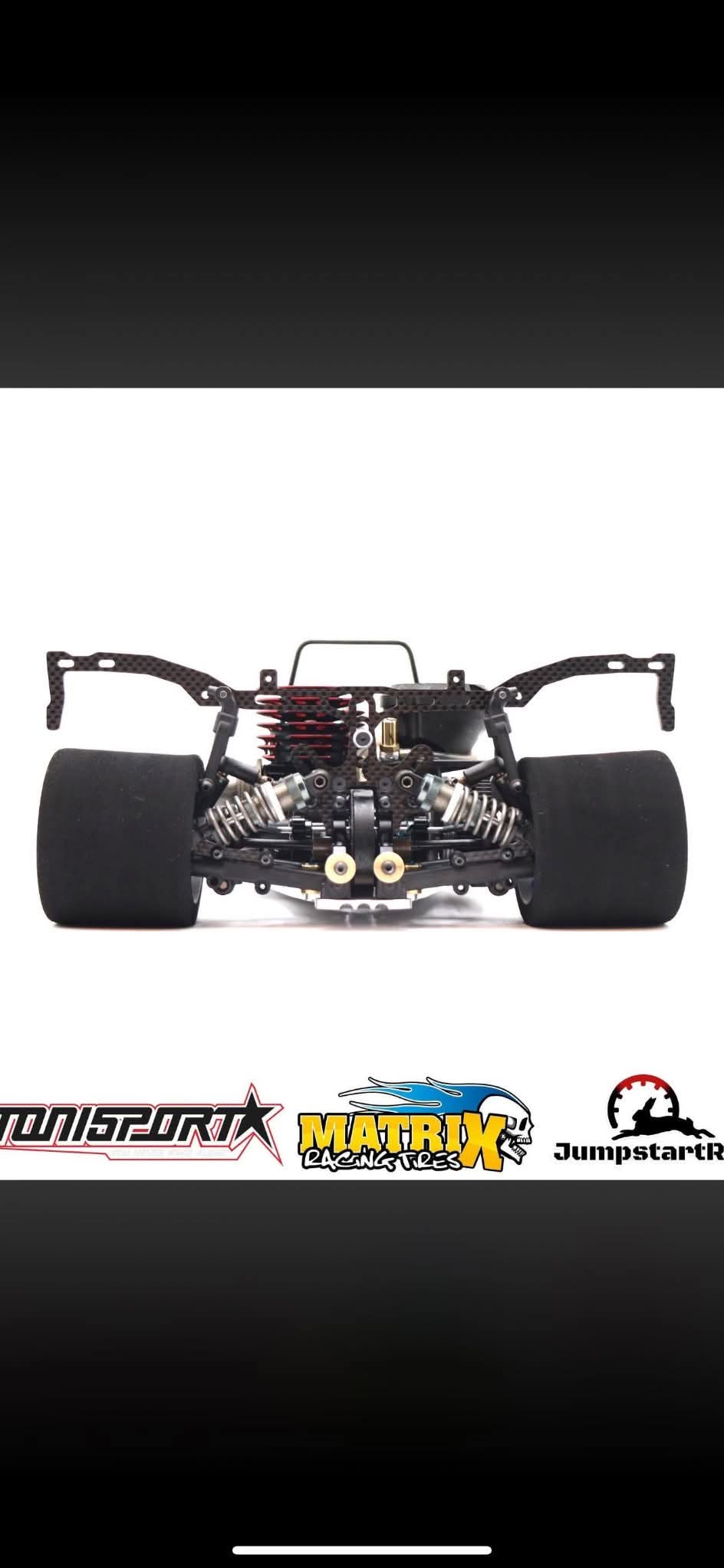 DIM3NSION by JP Carbon Fiber Rear Body Support for Xtreme Super/Hyper Diablo Body Mugen MRX7