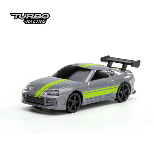 Turbo Ready to Run 1:76 Scale RC Sport Car Table Racing Remote Control Mini Model Car Mini Full Proportional RTR Kit Toys (C73)