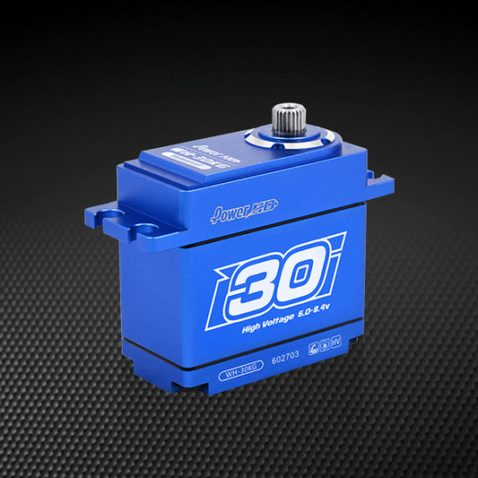 Power HD WH-30KG Waterproof High Voltage Aluminum Steel Gear Servo