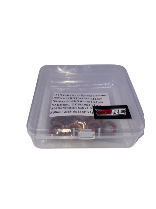 INFINITY IF15 Ceramic Sealed High Speed Bearing Set DTRC